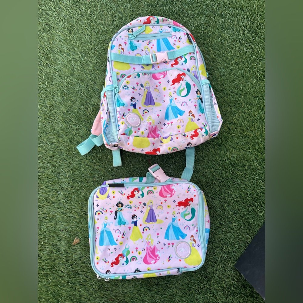 Toddler princess backpack and lunchbox